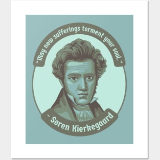 Søren Kierkegaard Portrait and Quote Posters and Art